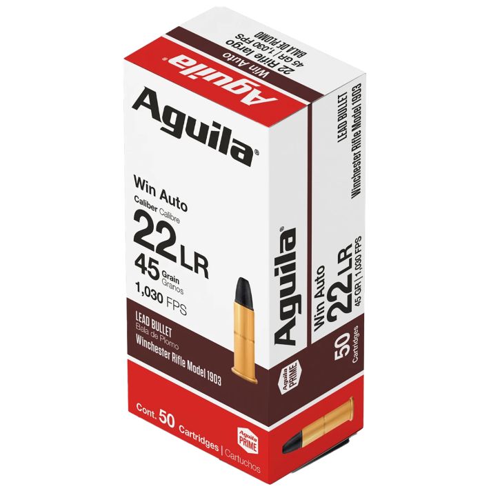 Aguila 1B220504 Target & Range Rimfire 22Win 45gr Lead Round Nose 50 Per Box/100 Case