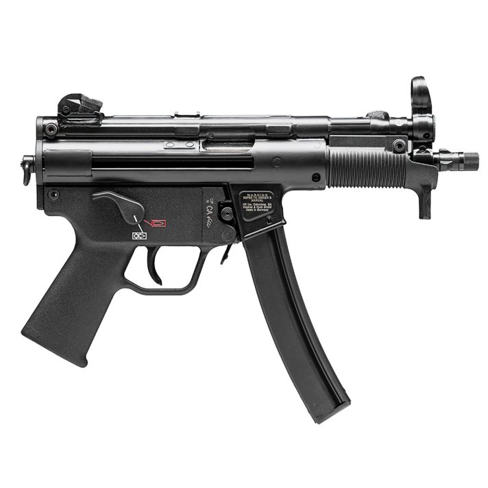HK 81000481 SP5K PDW 9mm Luger Caliber with 5.83" Barrel, 30+1 Capacity, Black Metal Finish, No Stock (Sling Mount), Black Polymer Grip Right Hand