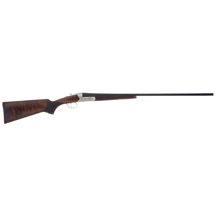 TriStar 38112 Bristol SxS 12 Gauge 28" 2rd 3" Silver Engraved with 24K Gold Inlay Rec Oiled Turkish Walnut Stock Right Hand (Full Size) Includes 5 MobilChoke