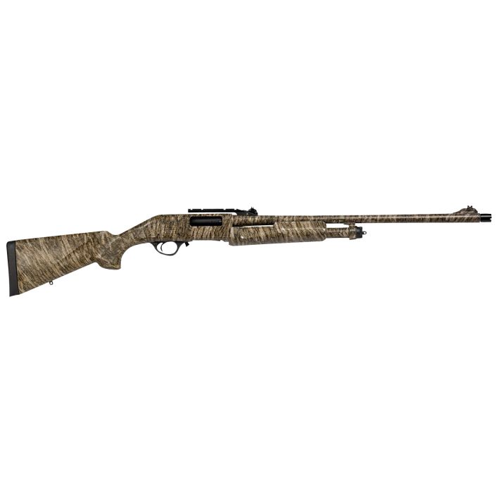 Escort HEFH1224TRBL Field Hunter Turkey Full Size 12 Gauge Pump 3" 4+1 24" Mossy Oak Bottomland Steel Barrel, Grooved Aluminum Receiver, Fixed Mossy Oak Bottomland Synthetic Stock, Right Hand