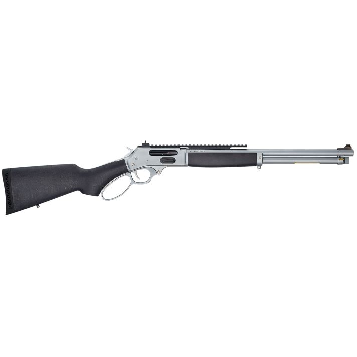 Henry H010GAWP Side Gate All Weather Full Size 45-70 Gov 4+1 18.43" Hard Chrome Plated Steel Barrel, Satin Hard Chrome Steel Receiver, Stained Hardwood Stock Right Hand