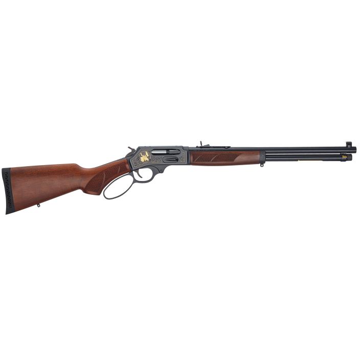 Henry H010GWL Side Gate Wildlife Full Size 45-70 Gov 4+1 18.43" Blued Steel Barrel, Blued Steel Receiver, Fancy American Walnut Stock Right Hand