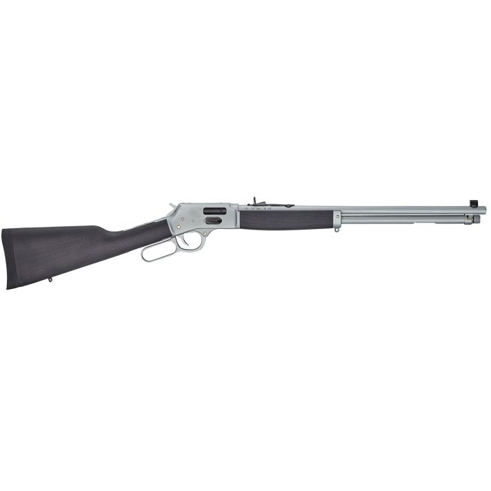 Henry H012GAW Big Boy All Weather Side Gate Full Size 44 Mag 10+1 20" Hard Chrome Plated Steel Barrel, Satin Hard Chrome Steel Receiver, Stained Hardwood Wood Stock Right Hand
