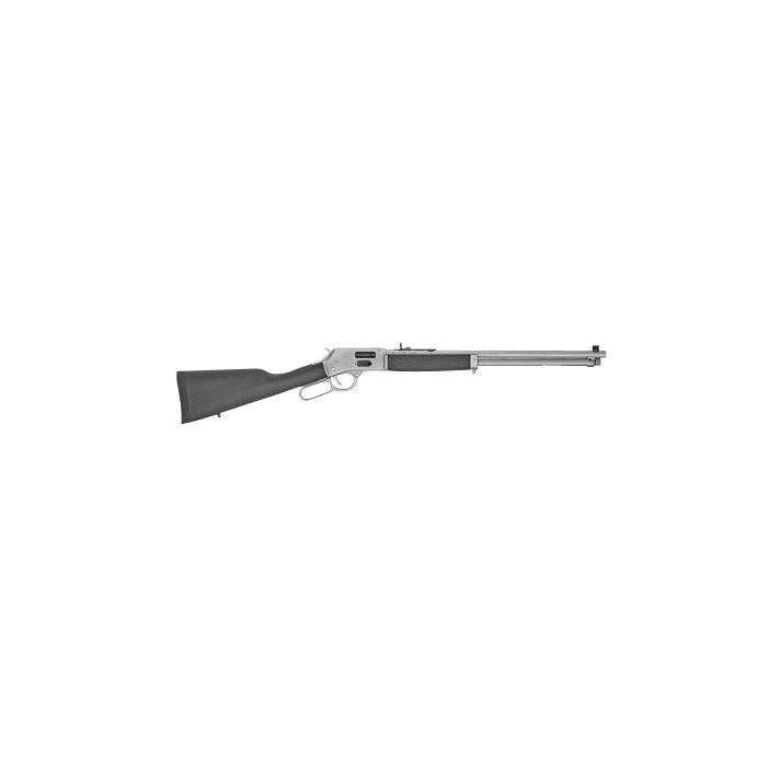Henry H012GCAW Big Boy All Weather Side Gate Full Size 45 Colt (Long Colt) 10+1 20" Hard Chrome Plated Steel Barrel, Satin Hard Chrome Steel Receiver, Stained Hardwood Wood Stock Right Hand