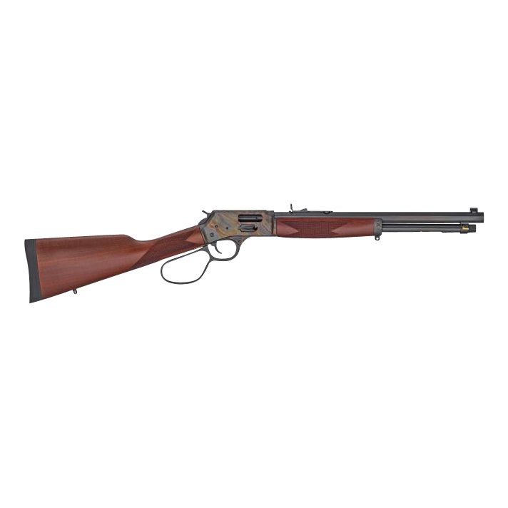 Henry H012GCRCC Big Boy Carbine Side Gate Full Size 45 Colt (Long Colt) 7+1 16.50" Blued Octagon Barrel, Color Case Hardened Steel Receiver, American Walnut Wood Stock Right Hand