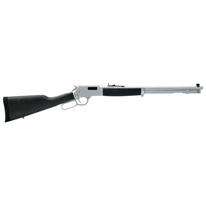 Henry H012GMAW Big Boy All Weather Side Gate Full Size 357 Mag 10+1 20" Hard Chrome Plated Steel Barrel, Satin Hard Chrome Steel Receiver, Stained Hardwood Wood Stock Right Hand