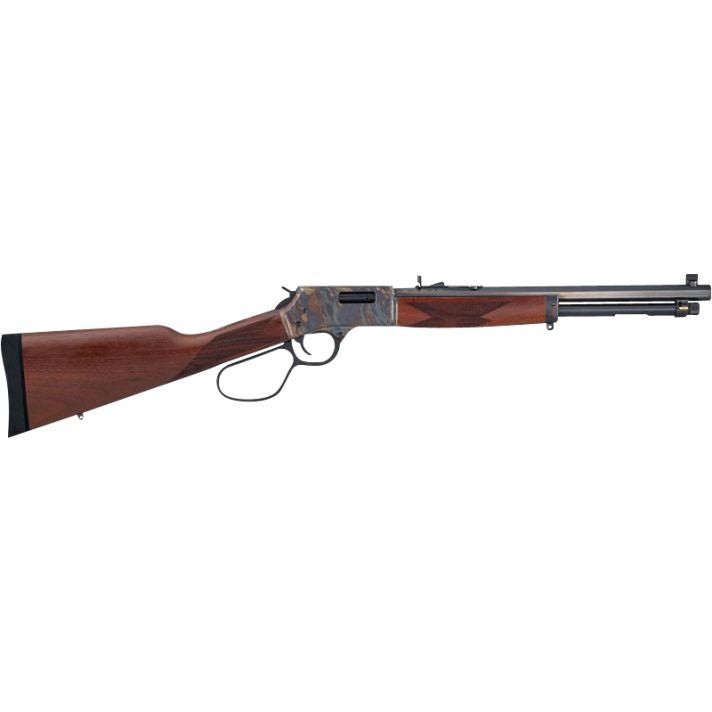 Henry H012GRCC Big Boy Carbine Side Gate Full Size 44 Mag 7+1 16.50" Blued Octagon Barrel, Color Case Hardened Steel Receiver, American Walnut Wood Stock Right Hand