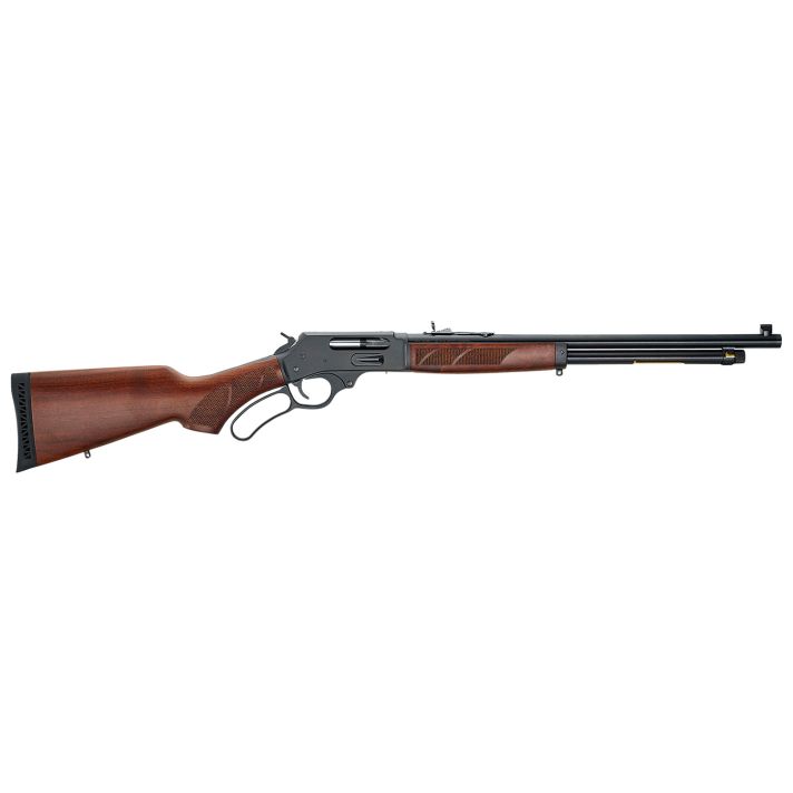 Henry H018G410R Side GateFull Size 410 Bore Lever 2.50" 6+1 19.75" Blued Steel Barrel, Blued Drilled & Tapped Steel Receiver, Fixed American Walnut Stock, Right Hand