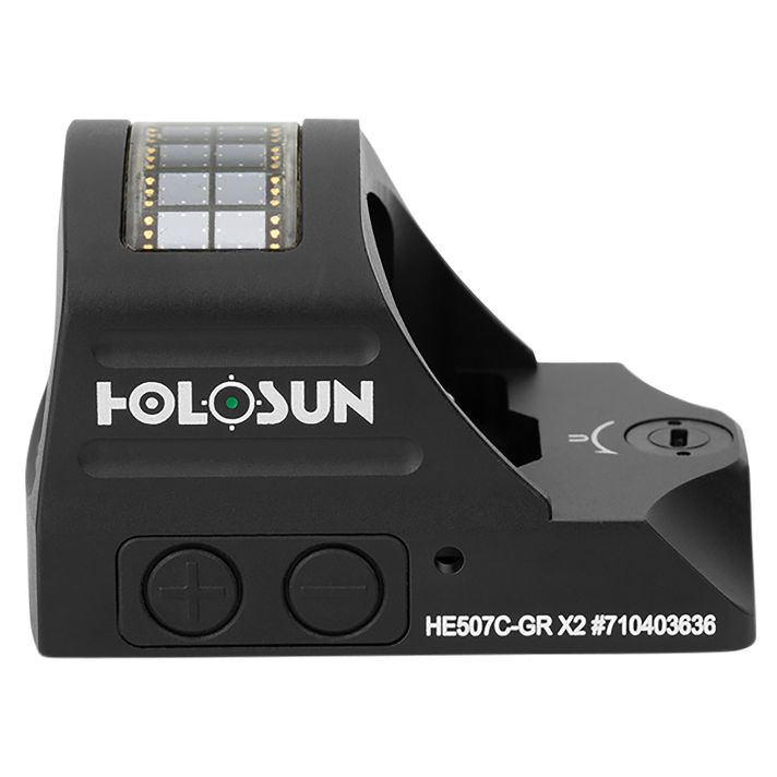 Holosun HE507CGRX2 507Black Anodized 1 x 0.63" x 0.91" 2 MOA Green Dot/32 MOA Circle Multi Reticle