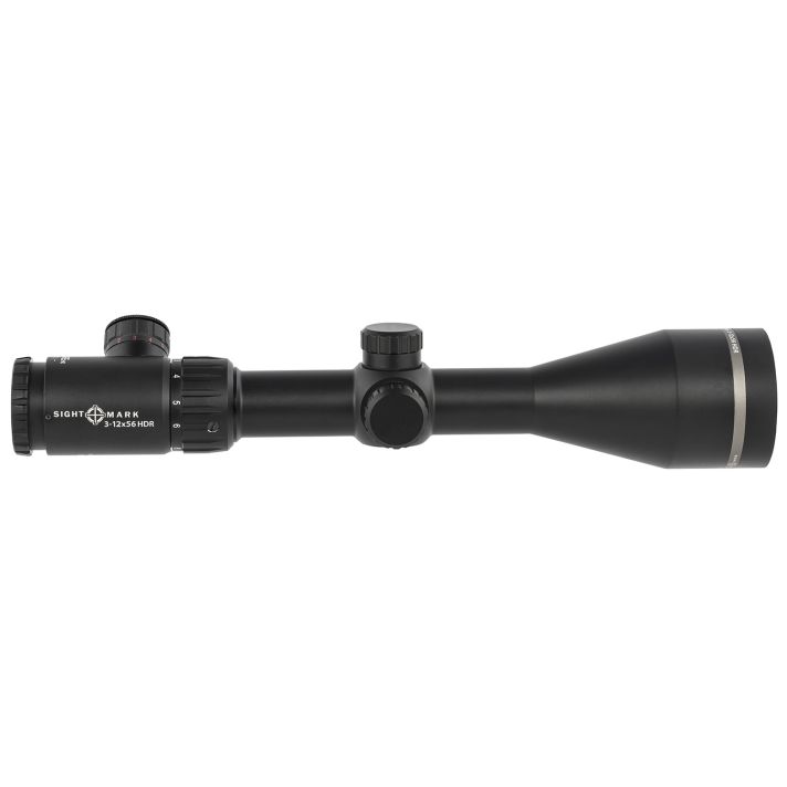Sightmark SM13080HDR Core HX Black Hardcoat Anodized 3-12x56mm 30mm Tube Illuminated Red HDR Reticle
