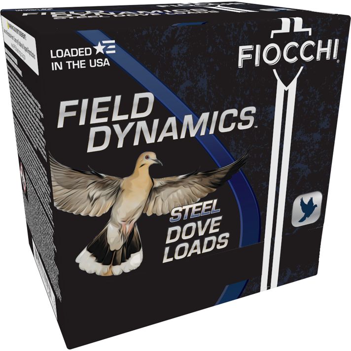 Fiocchi 12DLS187 Field Dynamics Dove & Quail 12Gauge 2.75" 1 1/8oz 7Shot 25 Per Box/10 Case