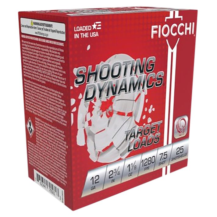 Fiocchi 12SDHV75 Shooting Dynamics Target 12Gauge 2.75" 1 1/8oz 7.5Shot 25 Per Box/10 Case