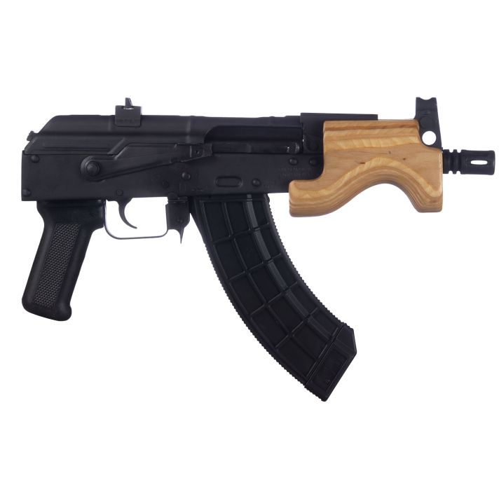 Century Arms HG2797N Draco Micro 7.62x39mm 30+1 6.25" Black Threaded Barrel, Black Steel Receiver, Black Polymer Grip, Right Hand, Includes Magazine
