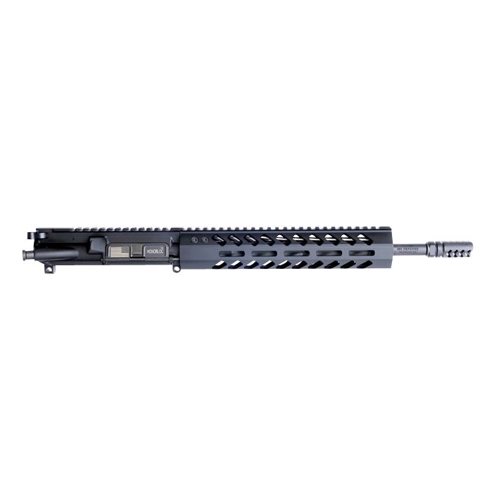 HM Defense 125MBUP556 MonoBloc Upper223 Rem, 5.56x45mm NATO 12.50" Black Cerakote Barrel, 7075-T6 Aluminum Black Anodized Receiver, 10.37" M-LOK Free-Float Handguard for AR-15 Pistol