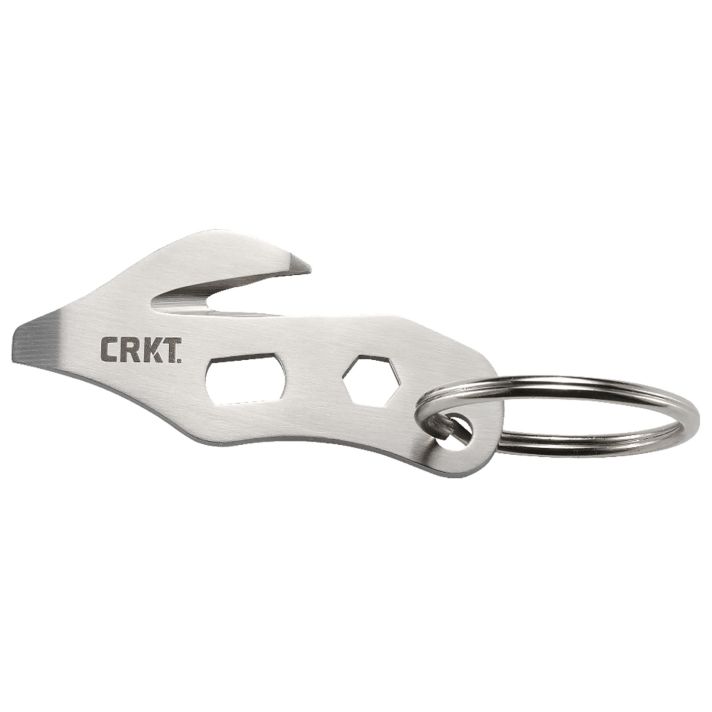 CRKT 2055 K.E.R.T.Silver 8Cr13MoV SS Fixed 2.48" Long 8Cr13MoV SS Plain