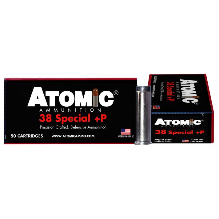 Atomic Ammunition 419 Pistol Precision Craft 38Special +P 148gr Lead Hollow Point 50 Per Box/10 Case