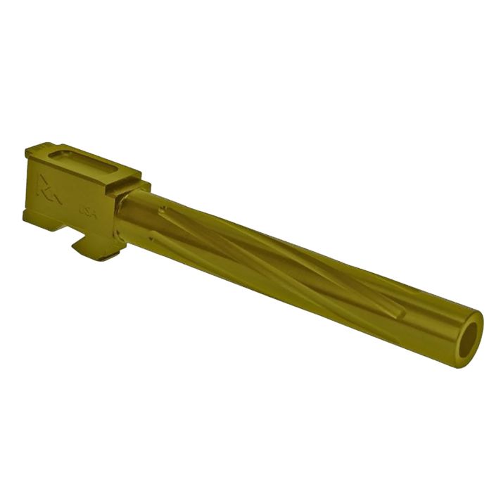 Rival Arms RA20G701E Precision V1 Drop-In Barrel 9mm Luger 5.31" Gold PVD Finish 416R Stainless Steel Material for Glock 34 Gen3-4