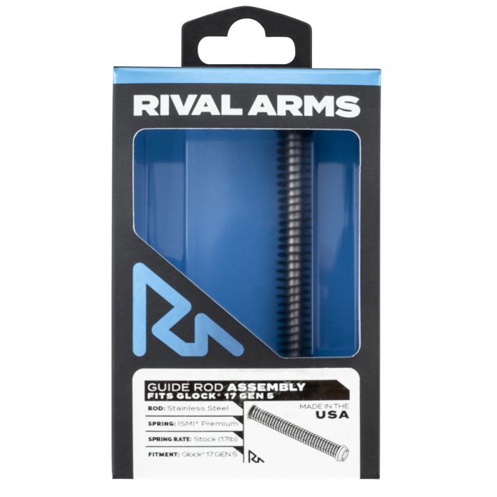 Rival Arms RA50G121S Guide Rod AssemblySilver Stainless Steel for Glock 17 Gen5