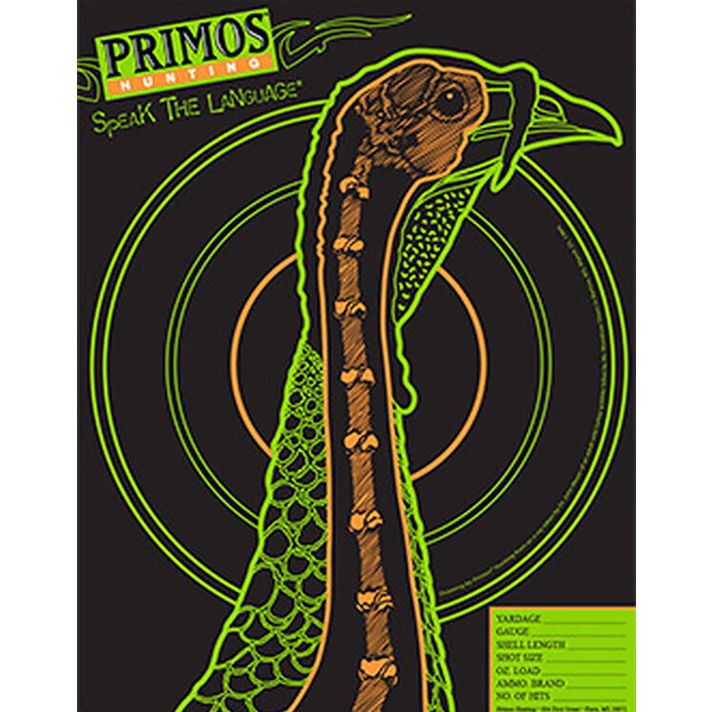 Primos 6042 VisiShotTurkey Hanging Paper Shotgun Multi-Color Impact Enhancement 10 Pack