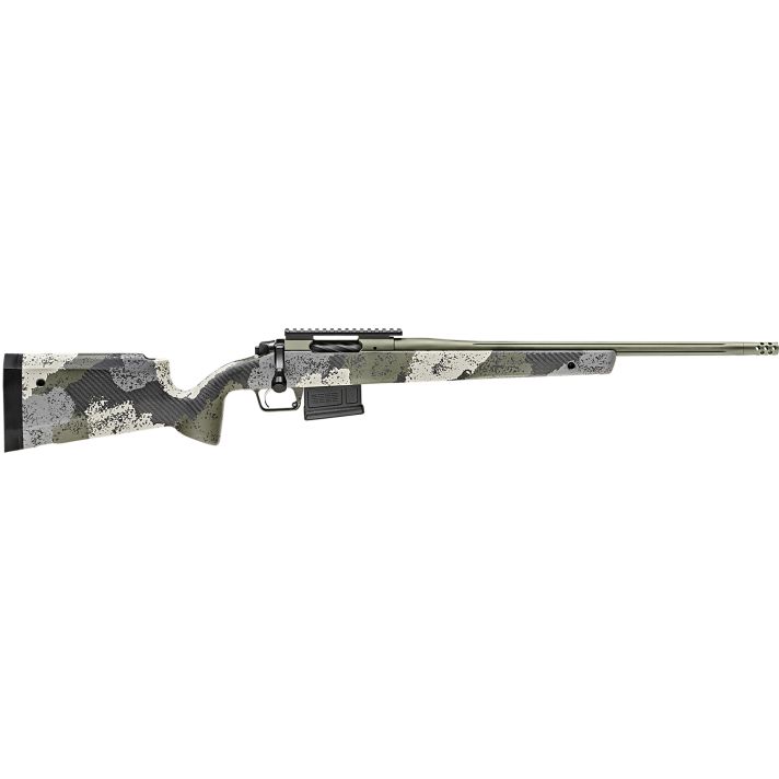 Springfield Armory BAW920308G Model 2020 WayPoint308 Win 5+1 Cap 20" Mil-Spec Green Cerakote Rec/Barrel Evergreen Camo Carbon Fiber Hybrid Profile with M-LOK Stock Right Hand (Full Size)