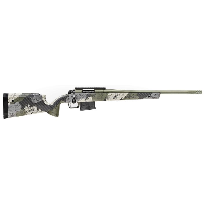 Springfield Armory BAW9206CMG Model 2020 WayPoint6mm Creedmoor 5+1 Cap 20" Mil-Spec Green Cerakote Rec/Barrel Evergreen Camo Carbon Fiber Hybrid Profile with M-LOK Stock Right Hand (Full Size)