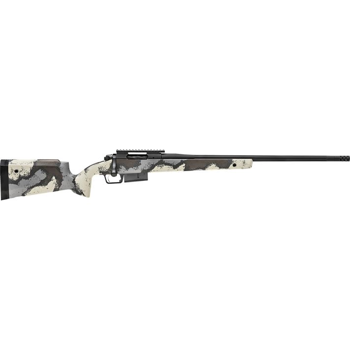 Springfield Armory BAW92465PRCD Model 2020 Waypoint 6.5 PRC 3+1 24" Graphite Black Cerakote Fluted Barrel & Picatinny Rail Stainless Steel Receiver, Ridgeline Camo Fixed Carbon Fiber Stock