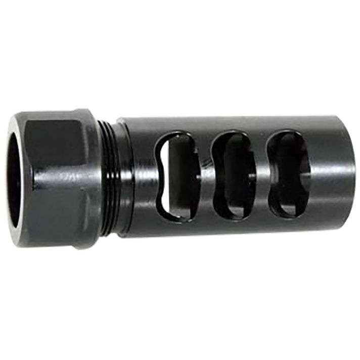American Precision Arms G2L5830N Gen 2 Little Bastard Self Timing Brake Black Nitride Stainless Steel with 5/8"-24 tpi Threads, 2.22" OAL & 1" Diameter for 30 Cal Rifle