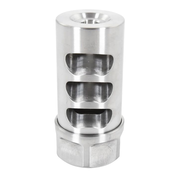 American Precision Arms G2L5830S Gen 2 Little Bastard Self Timing Brake Stainless Steel with 5/8"-24 tpi Threads, 2.22" OAL & 1" Diameter for 30 Cal Rifle