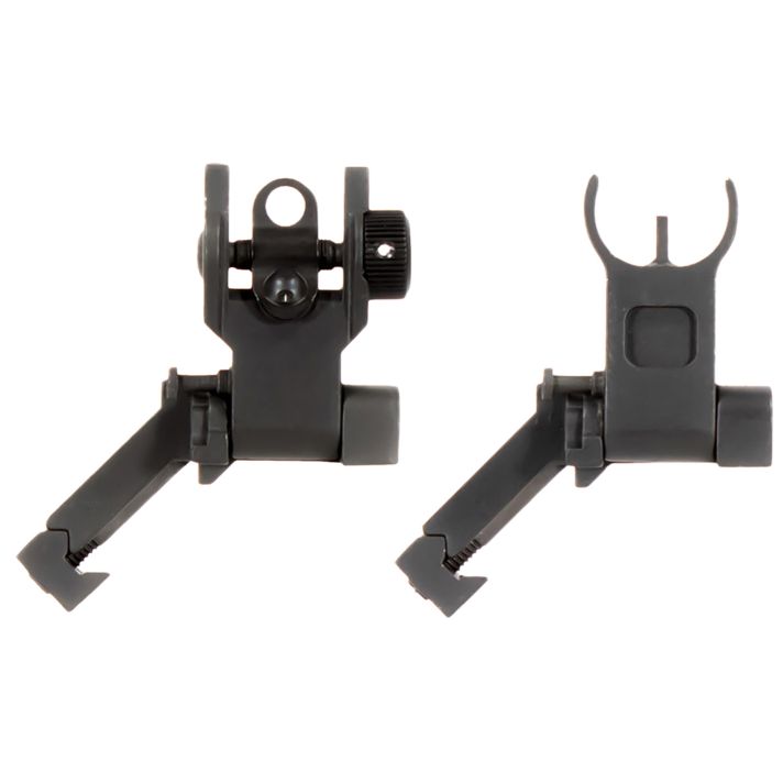 Aim Sports MT45FS AR Low Profile 45 Degree Flip-Up Sight SetBlack Anodized 45 Degree Low Profile for AR-15