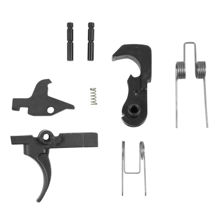 LBE Unlimited ARTRGRP Replacement Trigger Mil-Spec Group, Curved Trigger with Black Finish for AR-15