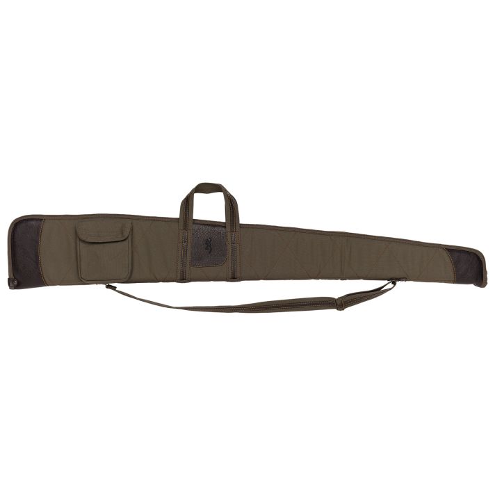 Browning 1415048452 Laredo Shotgun Case Olive w/ Brown Accents Canvas/Leather