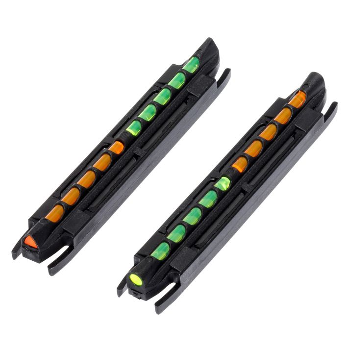HiViz TO300 Two-In-One Magnetic Front SightBlack | Green/Orange Fiber Optic