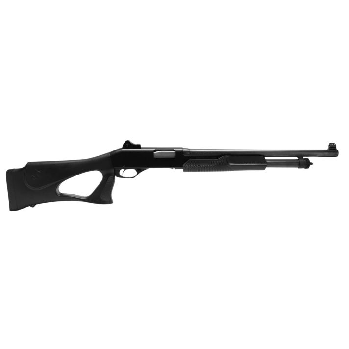Stevens 23248 320 Security 12 Gauge 3" 5+1 18.50" Matte Black Chrome Lined Barrel, Fixed Thumbhole Stock, Ghost Ring Sights