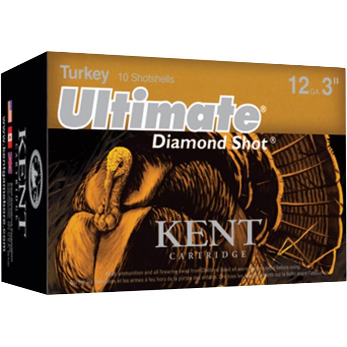 Kent Cartridge C123TK504 Ultimate Turkey 12Gauge 3" 1 3/4oz 4Shot 10 Per Box/10 Case