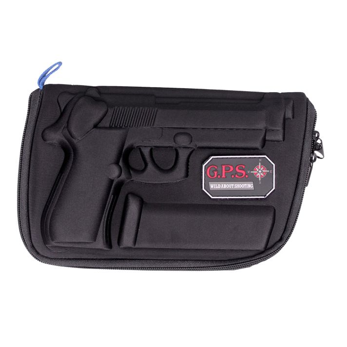 GPS Bags 909PC Custom Moldedw/ Lockable Zippers Internal Mag Holder & Black Finish for Beretta 92/96 & Taurus PT92