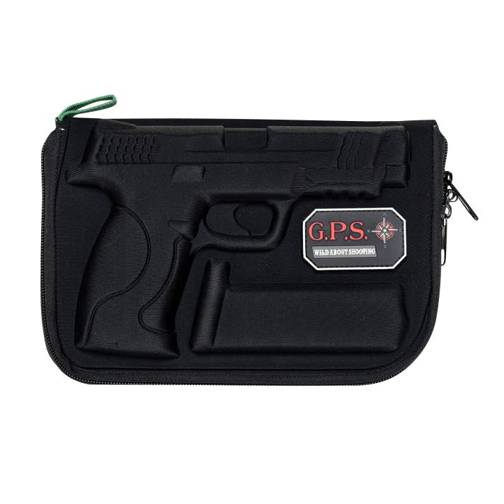 GPS Bags 912PC Custom Moldedw/ Lockable Zippers Internal Mag Holder & Black Finish for S&W M&P Full-Size/Compact (9mm Luger/40 S&W/45 ACP)