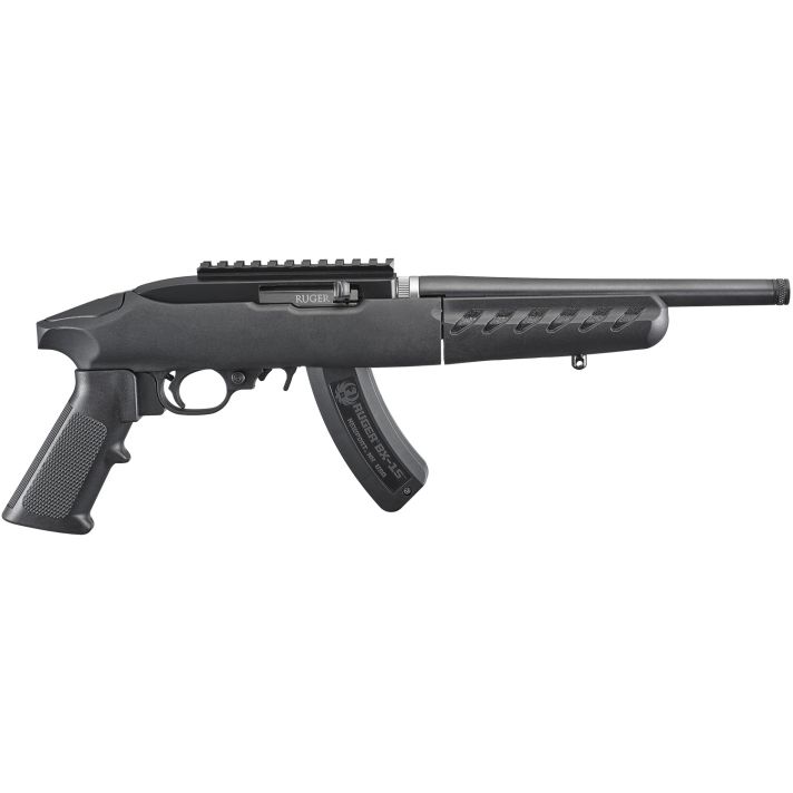 Ruger 4924 22 Charger Takedown 22 LR 15+1 10" Black Threaded Barrel, Black Polymer Frame, Black Picatinny Rail Receiver, Ergonomic Polymer Grip, Right Hand