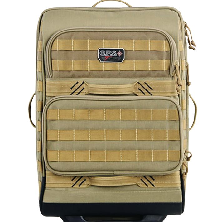 GPS Bags T2214RCT Tactical Operations Rolling Case Tan 1000D Polyester 2 Handguns