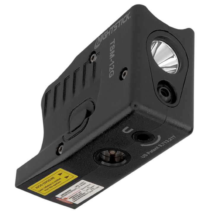 Nightstick TSM12G Light with Green Laser for Glock 26/26/33Black 150 Lumens White LED