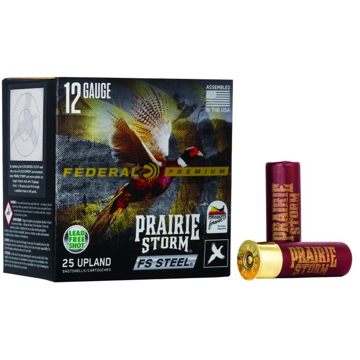 Federal PFSX143FS4 Premium Prairie Storm FS 12Gauge 3" 1 1/8oz 4Shot 25 Per Box/10 Case