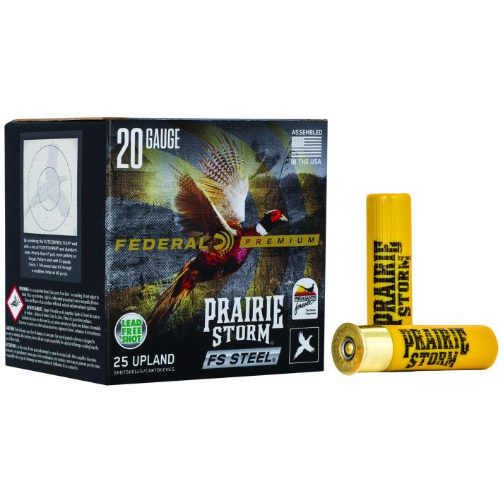 Federal PFSX207FS3 Premium Prairie Storm FS 20Gauge 3" 7/8oz 3Shot 25 Per Box/10 Case