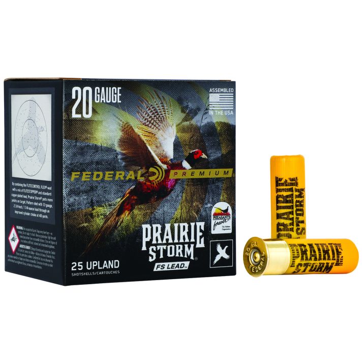 Federal PFX204FS5 Premium Prairie Storm FS 20Gauge 2.75" 1oz 5Shot 25 Per Box/10 Case