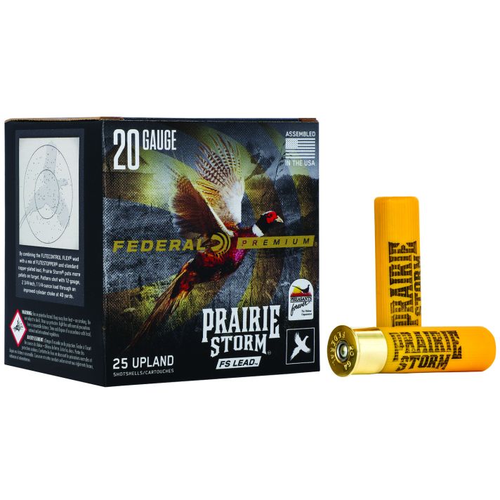 Federal PFX258FS5 Premium Prairie Storm FS 20Gauge 3" 1 1/4oz 5Shot 25 Per Box/10 Case
