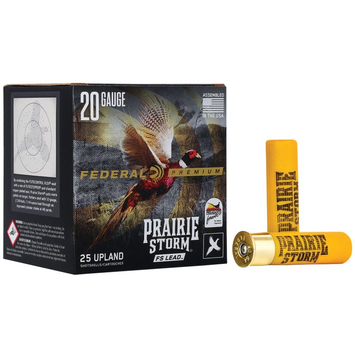 Federal PFX258FS6 Premium Prairie Storm FS 20Gauge 3" 1 1/4oz 6Shot 25 Per Box/10 Case