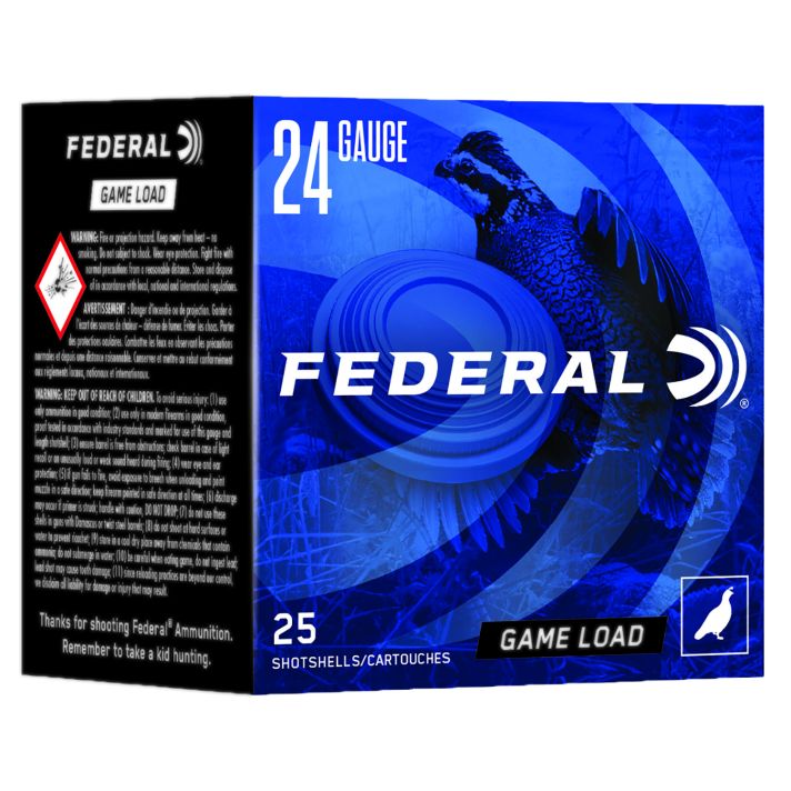 Federal N1248 Game-Shok Heavy Field 24Gauge 2.50" 11/16oz 8Shot 25 Per Box/10 Case