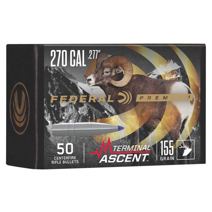 Federal PB277TA2 Premium Terminal Ascent Component 270Cal 155gr 50 Per Box/4 Case
