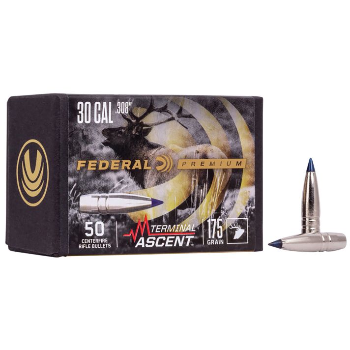 Federal PB308TA3 Premium Terminal Ascent Component 30Cal 215gr 50 Per Box/4 Case