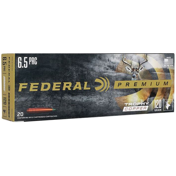 Federal P65PRCTC1 Premium6.5PRC 120gr Trophy Copper 20 Per Box/10 Case
