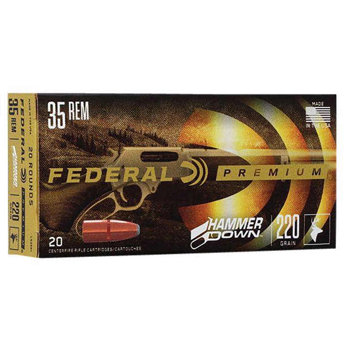 Federal LG35R1 Premium HammerDown 35Rem 220gr Bonded Hollow Point 20 Per Box/10 Case