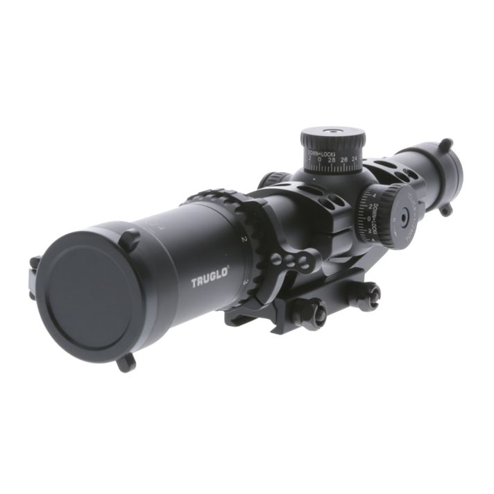 TruGlo TG-8518TLR OmniaBlack Anodized 1-8x24mm 30mm Tube Illuminated APTR Reticle